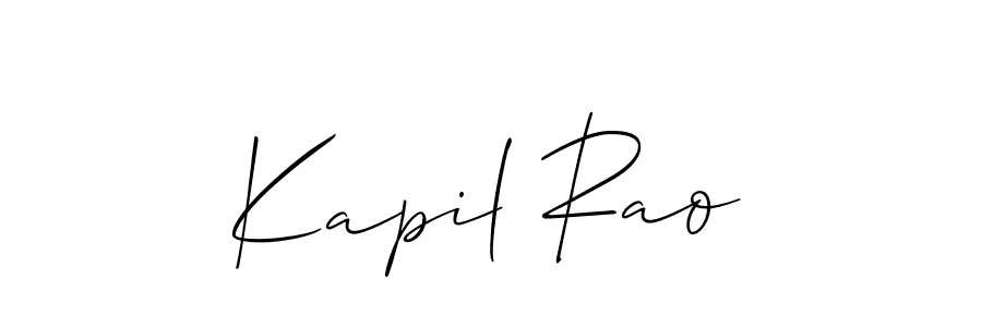 Kapil Rao stylish signature style. Best Handwritten Sign (Allison_Script) for my name. Handwritten Signature Collection Ideas for my name Kapil Rao. Kapil Rao signature style 2 images and pictures png