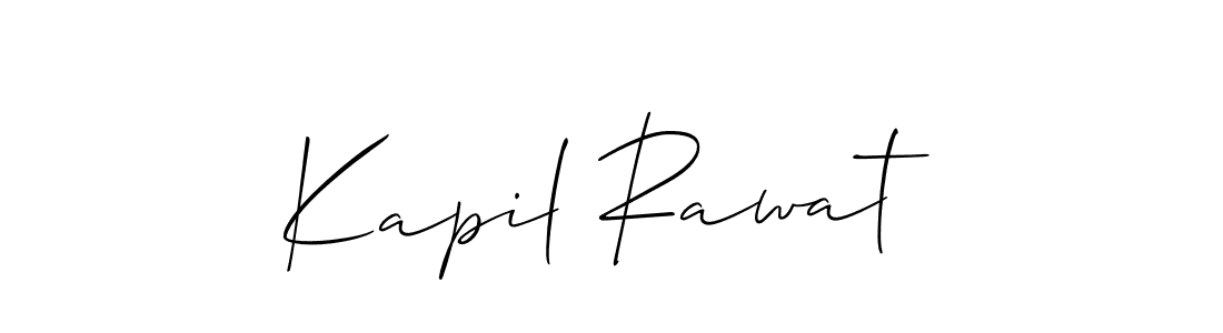 How to Draw Kapil Rawat signature style? Allison_Script is a latest design signature styles for name Kapil Rawat. Kapil Rawat signature style 2 images and pictures png