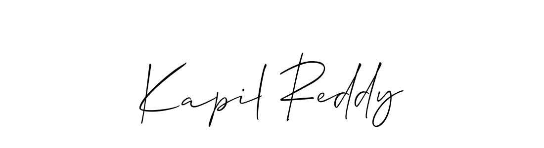 How to make Kapil Reddy signature? Allison_Script is a professional autograph style. Create handwritten signature for Kapil Reddy name. Kapil Reddy signature style 2 images and pictures png