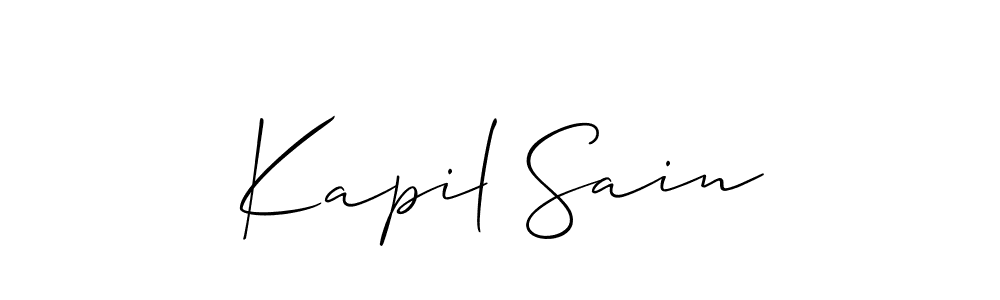 The best way (Allison_Script) to make a short signature is to pick only two or three words in your name. The name Kapil Sain include a total of six letters. For converting this name. Kapil Sain signature style 2 images and pictures png