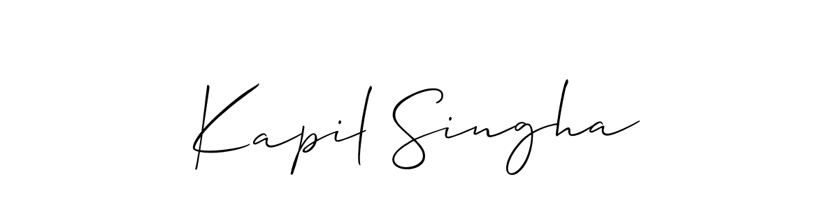 Make a short Kapil Singha signature style. Manage your documents anywhere anytime using Allison_Script. Create and add eSignatures, submit forms, share and send files easily. Kapil Singha signature style 2 images and pictures png