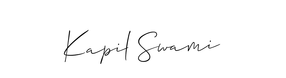 Also You can easily find your signature by using the search form. We will create Kapil Swami name handwritten signature images for you free of cost using Allison_Script sign style. Kapil Swami signature style 2 images and pictures png