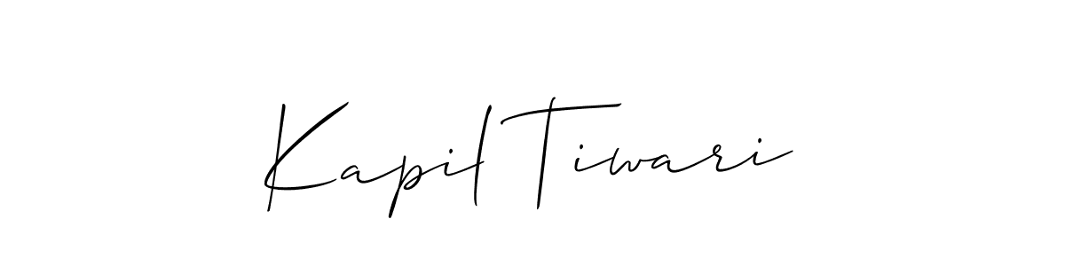 How to make Kapil Tiwari signature? Allison_Script is a professional autograph style. Create handwritten signature for Kapil Tiwari name. Kapil Tiwari signature style 2 images and pictures png