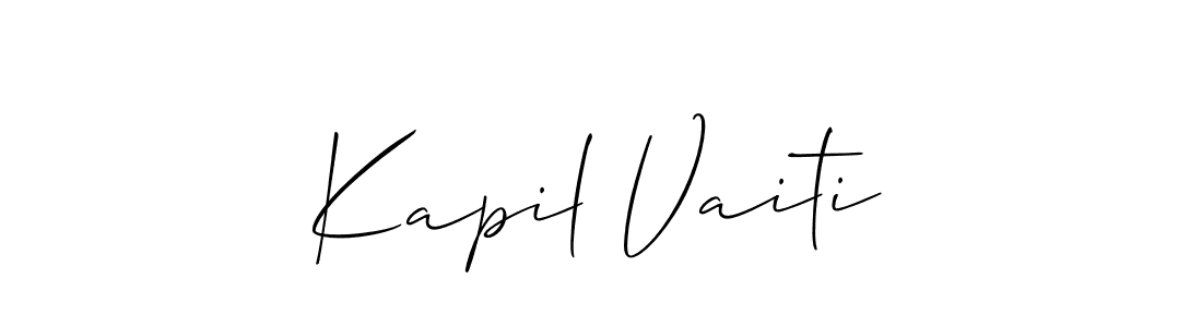 if you are searching for the best signature style for your name Kapil Vaiti. so please give up your signature search. here we have designed multiple signature styles  using Allison_Script. Kapil Vaiti signature style 2 images and pictures png