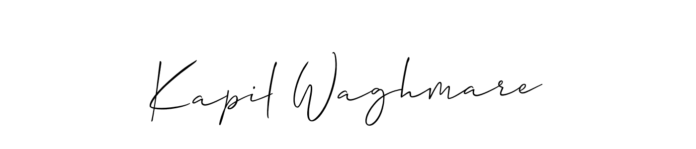 Also You can easily find your signature by using the search form. We will create Kapil Waghmare name handwritten signature images for you free of cost using Allison_Script sign style. Kapil Waghmare signature style 2 images and pictures png