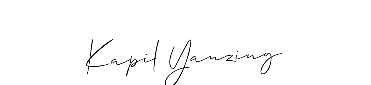 You can use this online signature creator to create a handwritten signature for the name Kapil Yanzing. This is the best online autograph maker. Kapil Yanzing signature style 2 images and pictures png