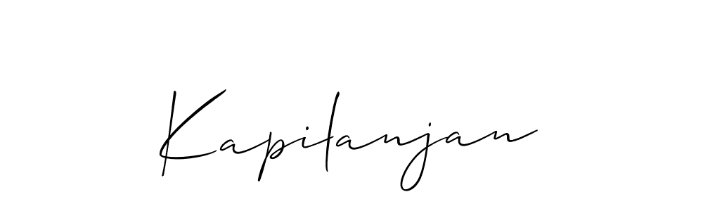 The best way (Allison_Script) to make a short signature is to pick only two or three words in your name. The name Kapilanjan include a total of six letters. For converting this name. Kapilanjan signature style 2 images and pictures png
