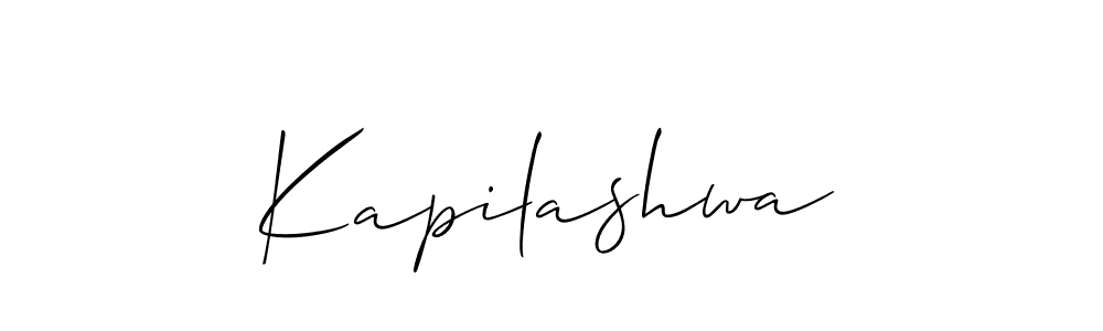 Make a beautiful signature design for name Kapilashwa. With this signature (Allison_Script) style, you can create a handwritten signature for free. Kapilashwa signature style 2 images and pictures png