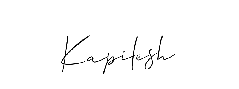 How to make Kapilesh signature? Allison_Script is a professional autograph style. Create handwritten signature for Kapilesh name. Kapilesh signature style 2 images and pictures png