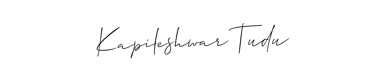 How to make Kapileshwar Tudu signature? Allison_Script is a professional autograph style. Create handwritten signature for Kapileshwar Tudu name. Kapileshwar Tudu signature style 2 images and pictures png