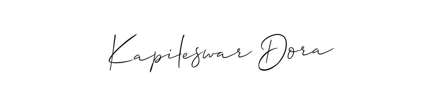 Also You can easily find your signature by using the search form. We will create Kapileswar Dora name handwritten signature images for you free of cost using Allison_Script sign style. Kapileswar Dora signature style 2 images and pictures png