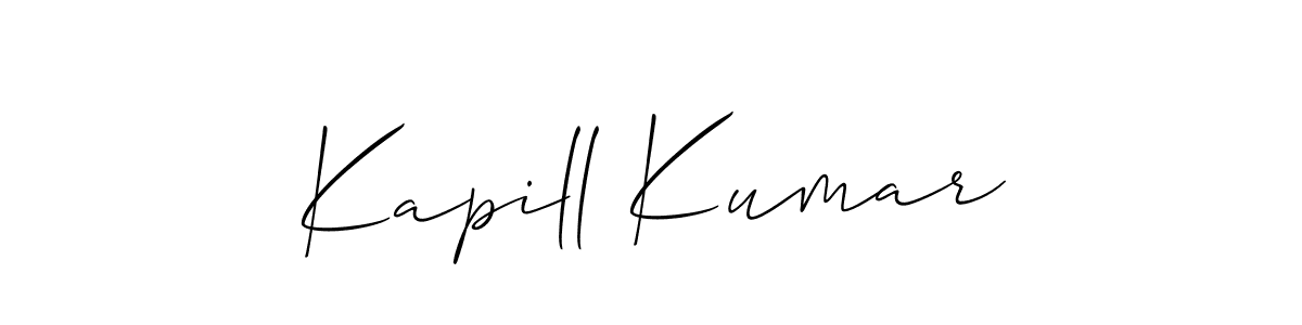 if you are searching for the best signature style for your name Kapill Kumar. so please give up your signature search. here we have designed multiple signature styles  using Allison_Script. Kapill Kumar signature style 2 images and pictures png