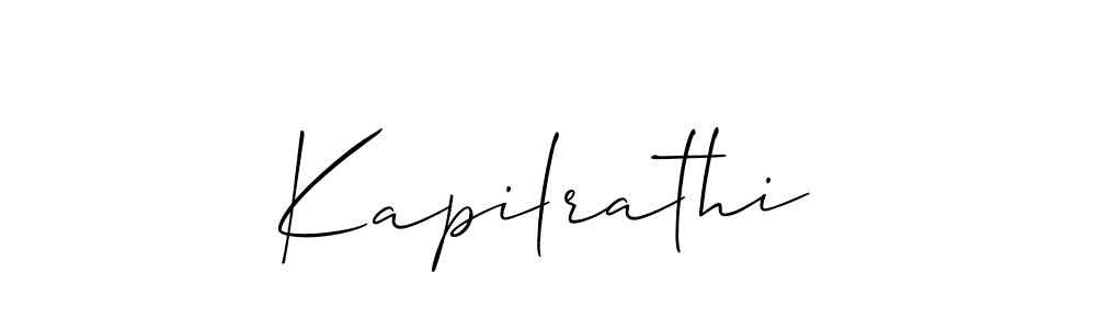 Make a beautiful signature design for name Kapilrathi. With this signature (Allison_Script) style, you can create a handwritten signature for free. Kapilrathi signature style 2 images and pictures png