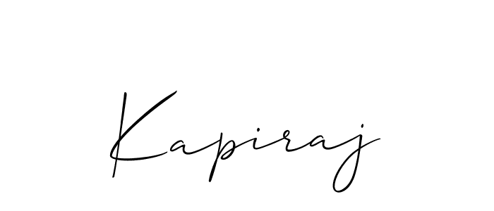 Also we have Kapiraj name is the best signature style. Create professional handwritten signature collection using Allison_Script autograph style. Kapiraj signature style 2 images and pictures png