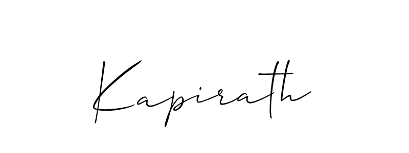 Make a short Kapirath signature style. Manage your documents anywhere anytime using Allison_Script. Create and add eSignatures, submit forms, share and send files easily. Kapirath signature style 2 images and pictures png