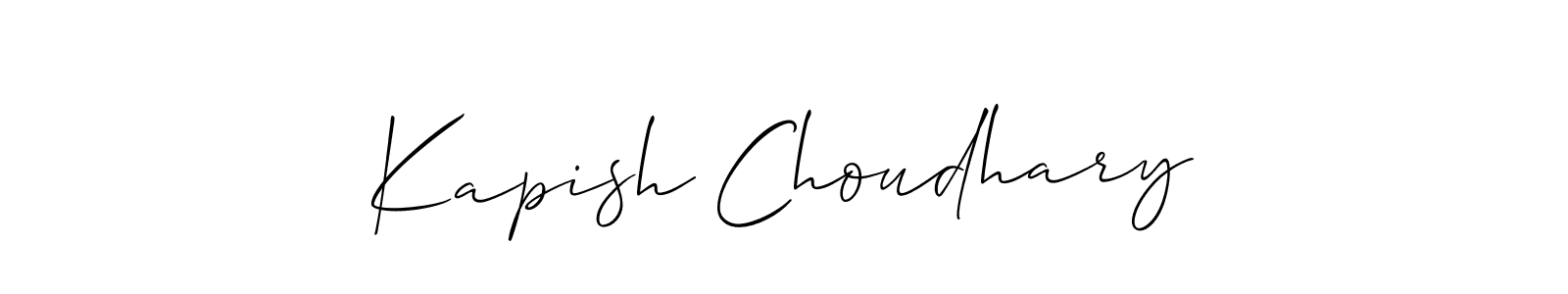 Make a beautiful signature design for name Kapish Choudhary. Use this online signature maker to create a handwritten signature for free. Kapish Choudhary signature style 2 images and pictures png