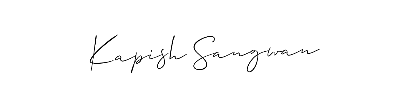 You can use this online signature creator to create a handwritten signature for the name Kapish Sangwan. This is the best online autograph maker. Kapish Sangwan signature style 2 images and pictures png