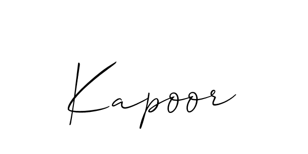 Create a beautiful signature design for name Kapoor. With this signature (Allison_Script) fonts, you can make a handwritten signature for free. Kapoor signature style 2 images and pictures png