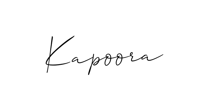 Also You can easily find your signature by using the search form. We will create Kapoora name handwritten signature images for you free of cost using Allison_Script sign style. Kapoora signature style 2 images and pictures png