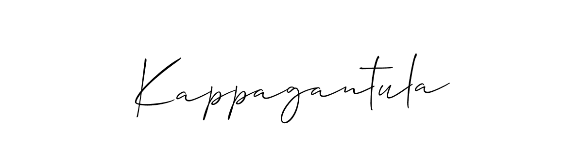 You should practise on your own different ways (Allison_Script) to write your name (Kappagantula) in signature. don't let someone else do it for you. Kappagantula signature style 2 images and pictures png
