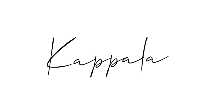 It looks lik you need a new signature style for name Kappala. Design unique handwritten (Allison_Script) signature with our free signature maker in just a few clicks. Kappala signature style 2 images and pictures png