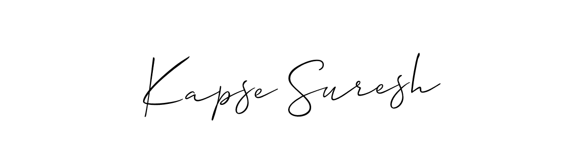 Once you've used our free online signature maker to create your best signature Allison_Script style, it's time to enjoy all of the benefits that Kapse Suresh name signing documents. Kapse Suresh signature style 2 images and pictures png