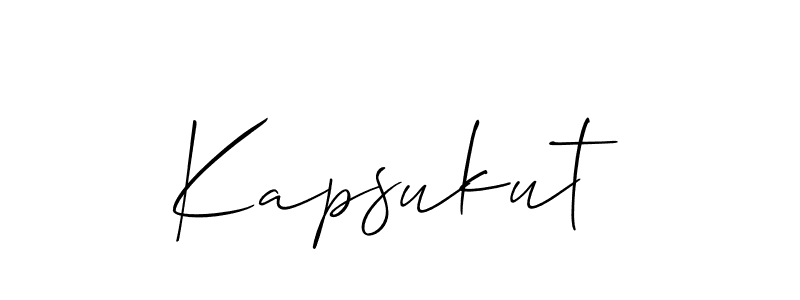 Similarly Allison_Script is the best handwritten signature design. Signature creator online .You can use it as an online autograph creator for name Kapsukut. Kapsukut signature style 2 images and pictures png