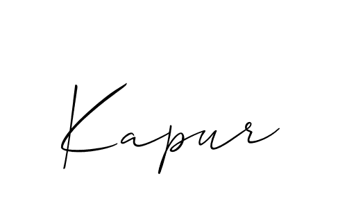 Also we have Kapur name is the best signature style. Create professional handwritten signature collection using Allison_Script autograph style. Kapur signature style 2 images and pictures png