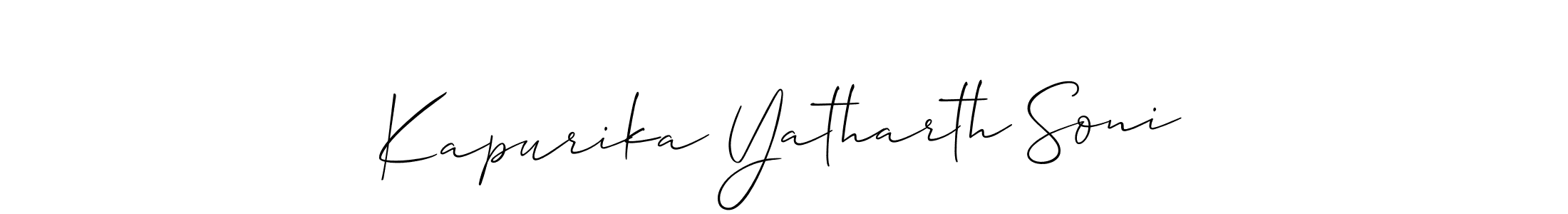 Once you've used our free online signature maker to create your best signature Allison_Script style, it's time to enjoy all of the benefits that Kapurika Yatharth Soni name signing documents. Kapurika Yatharth Soni signature style 2 images and pictures png