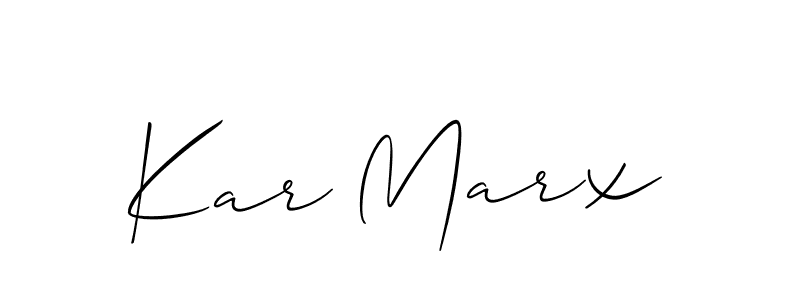 Design your own signature with our free online signature maker. With this signature software, you can create a handwritten (Allison_Script) signature for name Kar Marx. Kar Marx signature style 2 images and pictures png