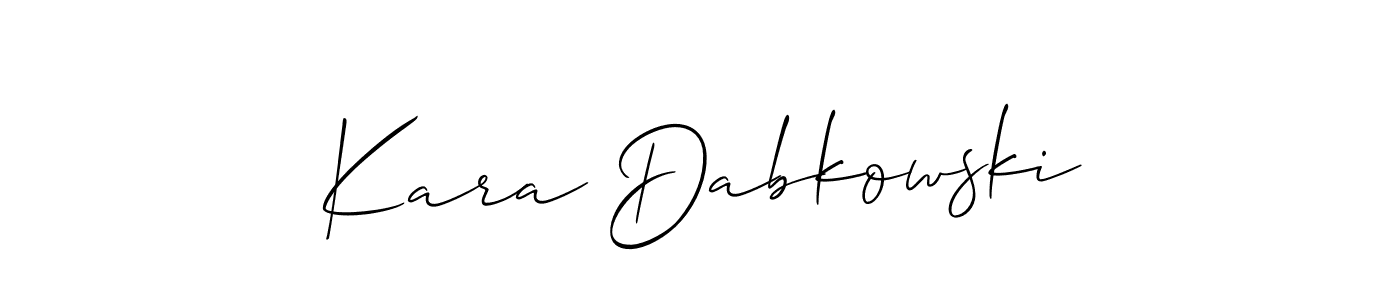Make a beautiful signature design for name Kara Dabkowski. Use this online signature maker to create a handwritten signature for free. Kara Dabkowski signature style 2 images and pictures png