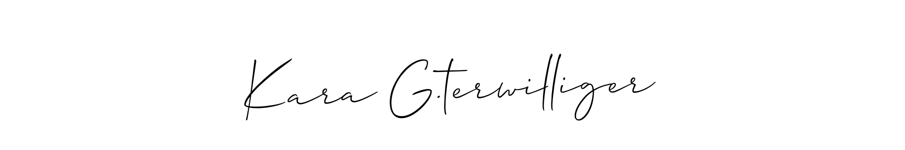 Also You can easily find your signature by using the search form. We will create Kara G.terwilliger name handwritten signature images for you free of cost using Allison_Script sign style. Kara G.terwilliger signature style 2 images and pictures png