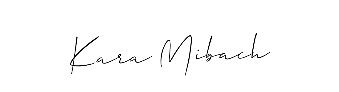 Best and Professional Signature Style for Kara Mibach. Allison_Script Best Signature Style Collection. Kara Mibach signature style 2 images and pictures png