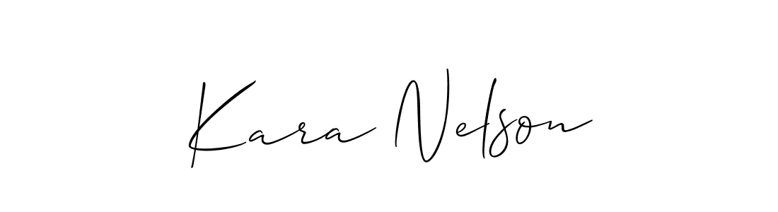 Similarly Allison_Script is the best handwritten signature design. Signature creator online .You can use it as an online autograph creator for name Kara Nelson. Kara Nelson signature style 2 images and pictures png