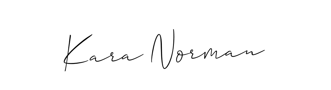 Make a beautiful signature design for name Kara Norman. With this signature (Allison_Script) style, you can create a handwritten signature for free. Kara Norman signature style 2 images and pictures png