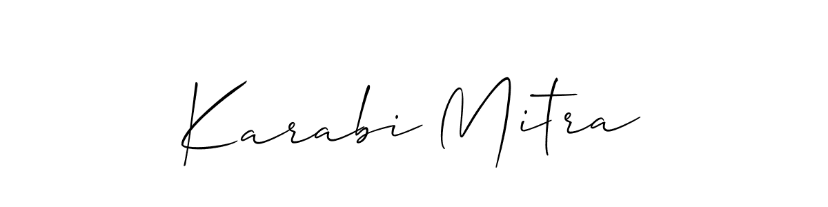 Once you've used our free online signature maker to create your best signature Allison_Script style, it's time to enjoy all of the benefits that Karabi Mitra name signing documents. Karabi Mitra signature style 2 images and pictures png