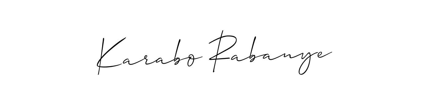 Best and Professional Signature Style for Karabo Rabanye. Allison_Script Best Signature Style Collection. Karabo Rabanye signature style 2 images and pictures png