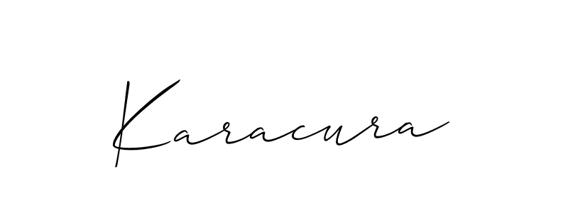 if you are searching for the best signature style for your name Karacura. so please give up your signature search. here we have designed multiple signature styles  using Allison_Script. Karacura signature style 2 images and pictures png
