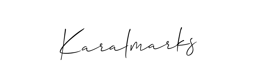Karalmarks stylish signature style. Best Handwritten Sign (Allison_Script) for my name. Handwritten Signature Collection Ideas for my name Karalmarks. Karalmarks signature style 2 images and pictures png