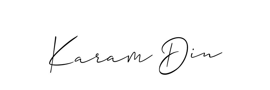 Make a short Karam Din signature style. Manage your documents anywhere anytime using Allison_Script. Create and add eSignatures, submit forms, share and send files easily. Karam Din signature style 2 images and pictures png