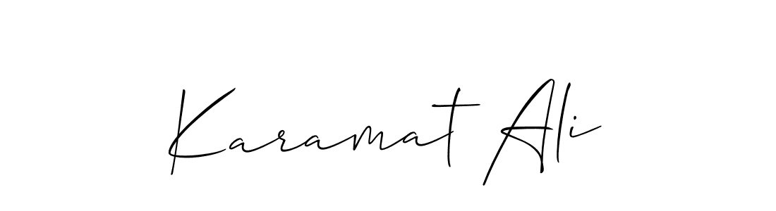 Karamat Ali stylish signature style. Best Handwritten Sign (Allison_Script) for my name. Handwritten Signature Collection Ideas for my name Karamat Ali. Karamat Ali signature style 2 images and pictures png