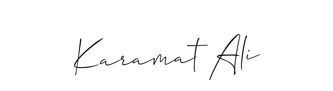 Karamat Ali stylish signature style. Best Handwritten Sign (Allison_Script) for my name. Handwritten Signature Collection Ideas for my name Karamat Ali. Karamat Ali signature style 2 images and pictures png