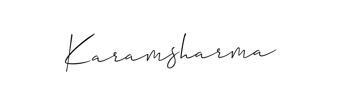 How to make Karamsharma name signature. Use Allison_Script style for creating short signs online. This is the latest handwritten sign. Karamsharma signature style 2 images and pictures png