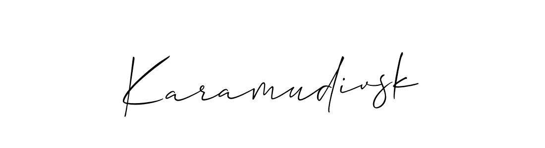 Also we have Karamudivsk name is the best signature style. Create professional handwritten signature collection using Allison_Script autograph style. Karamudivsk signature style 2 images and pictures png
