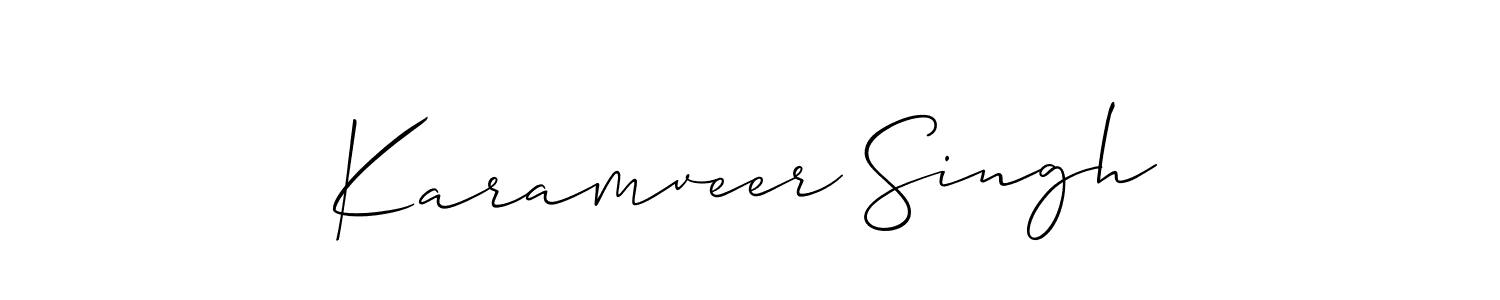 Once you've used our free online signature maker to create your best signature Allison_Script style, it's time to enjoy all of the benefits that Karamveer Singh name signing documents. Karamveer Singh signature style 2 images and pictures png