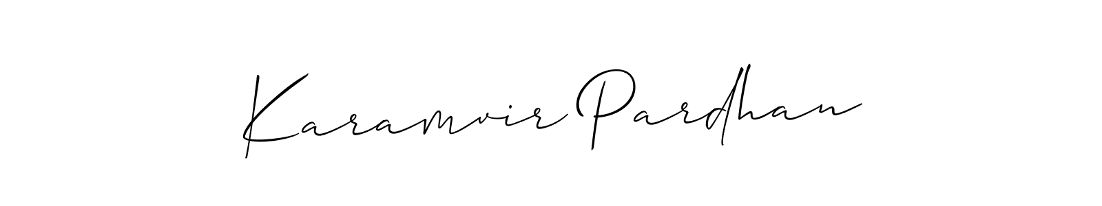 See photos of Karamvir Pardhan official signature by Spectra . Check more albums & portfolios. Read reviews & check more about Allison_Script font. Karamvir Pardhan signature style 2 images and pictures png