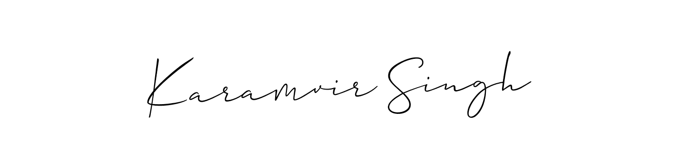 It looks lik you need a new signature style for name Karamvir Singh. Design unique handwritten (Allison_Script) signature with our free signature maker in just a few clicks. Karamvir Singh signature style 2 images and pictures png
