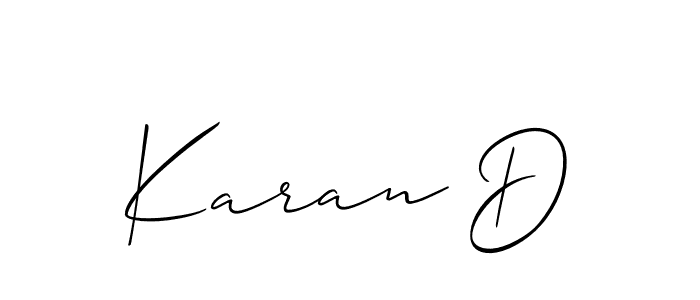 Best and Professional Signature Style for Karan D. Allison_Script Best Signature Style Collection. Karan D signature style 2 images and pictures png