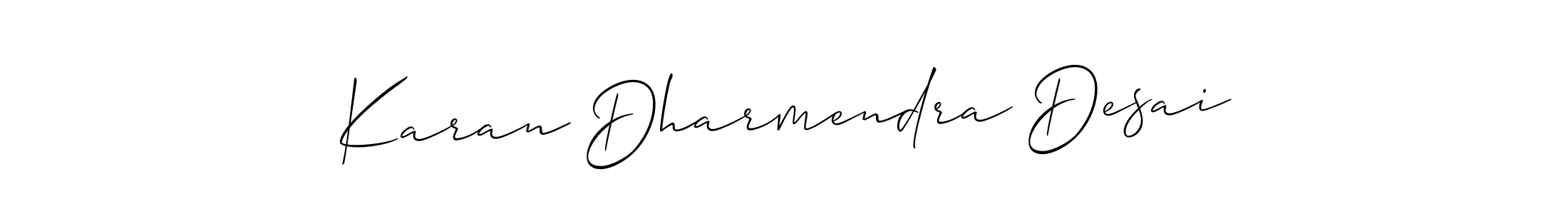 Once you've used our free online signature maker to create your best signature Allison_Script style, it's time to enjoy all of the benefits that Karan Dharmendra Desai name signing documents. Karan Dharmendra Desai signature style 2 images and pictures png