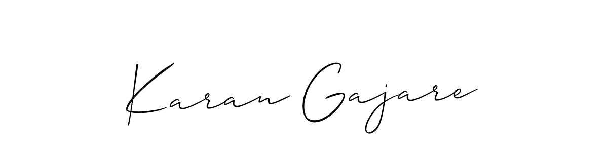 You should practise on your own different ways (Allison_Script) to write your name (Karan Gajare) in signature. don't let someone else do it for you. Karan Gajare signature style 2 images and pictures png